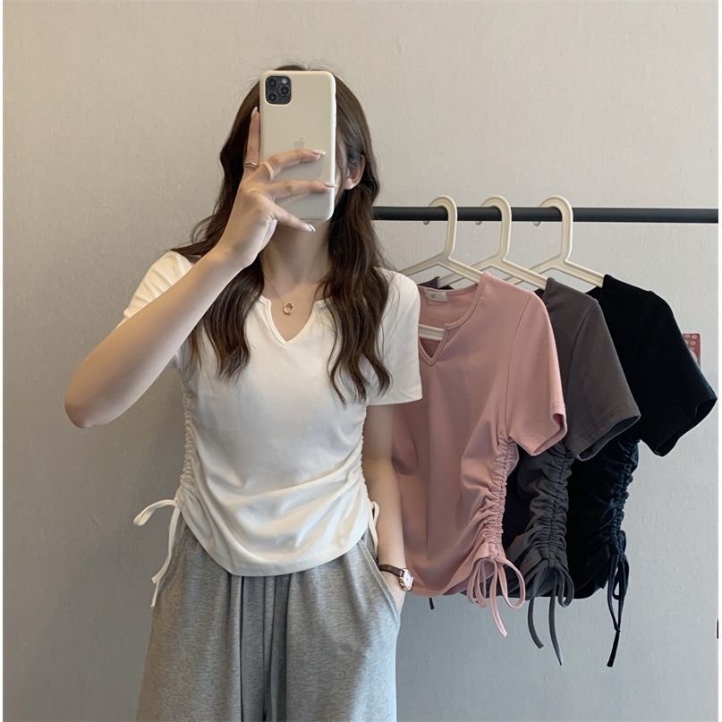 drawstring top