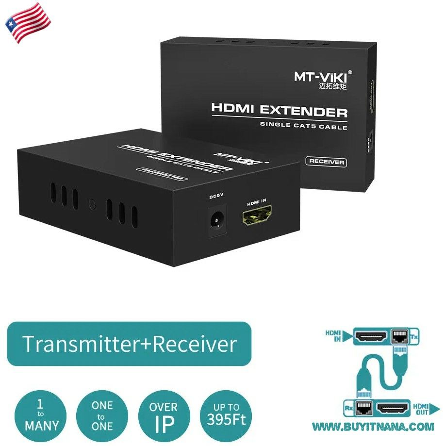 200m HDMI EXTENDER OVER CAT6 ETHERNET 1080P SKU: MT-ED06 Category: 