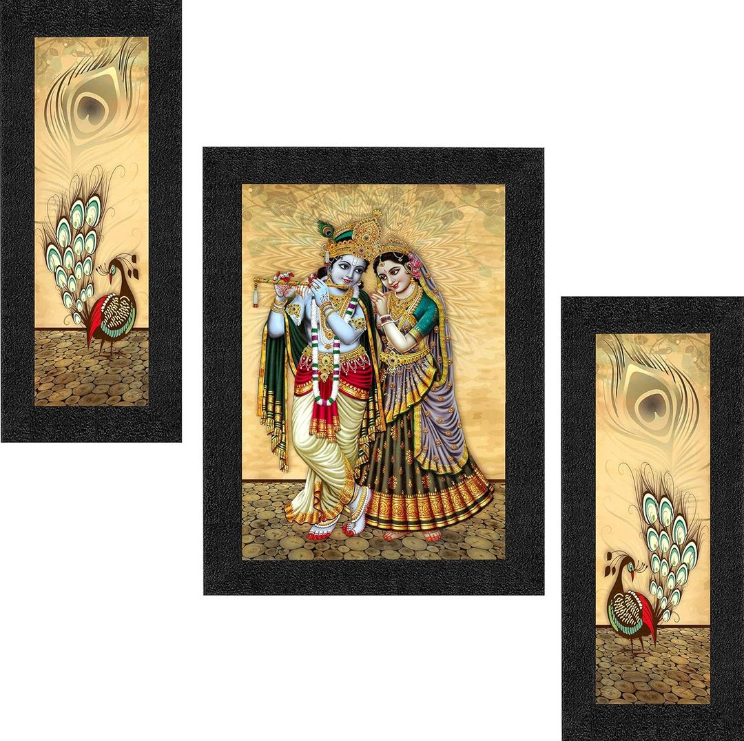 RADHA KRISHNA WALL FRAME 3IN1