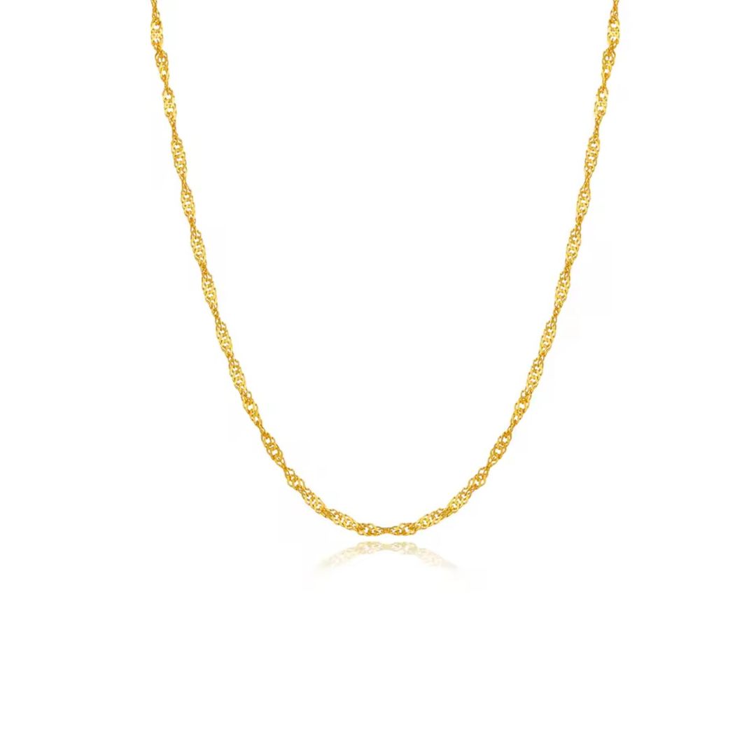 Simple golden choker 