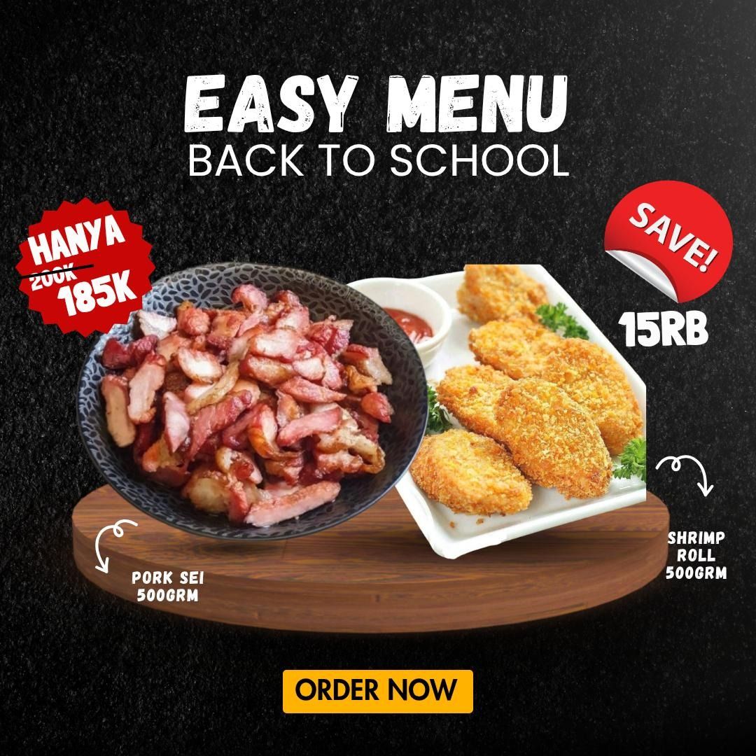 PROMO EASY MENU Back to School 