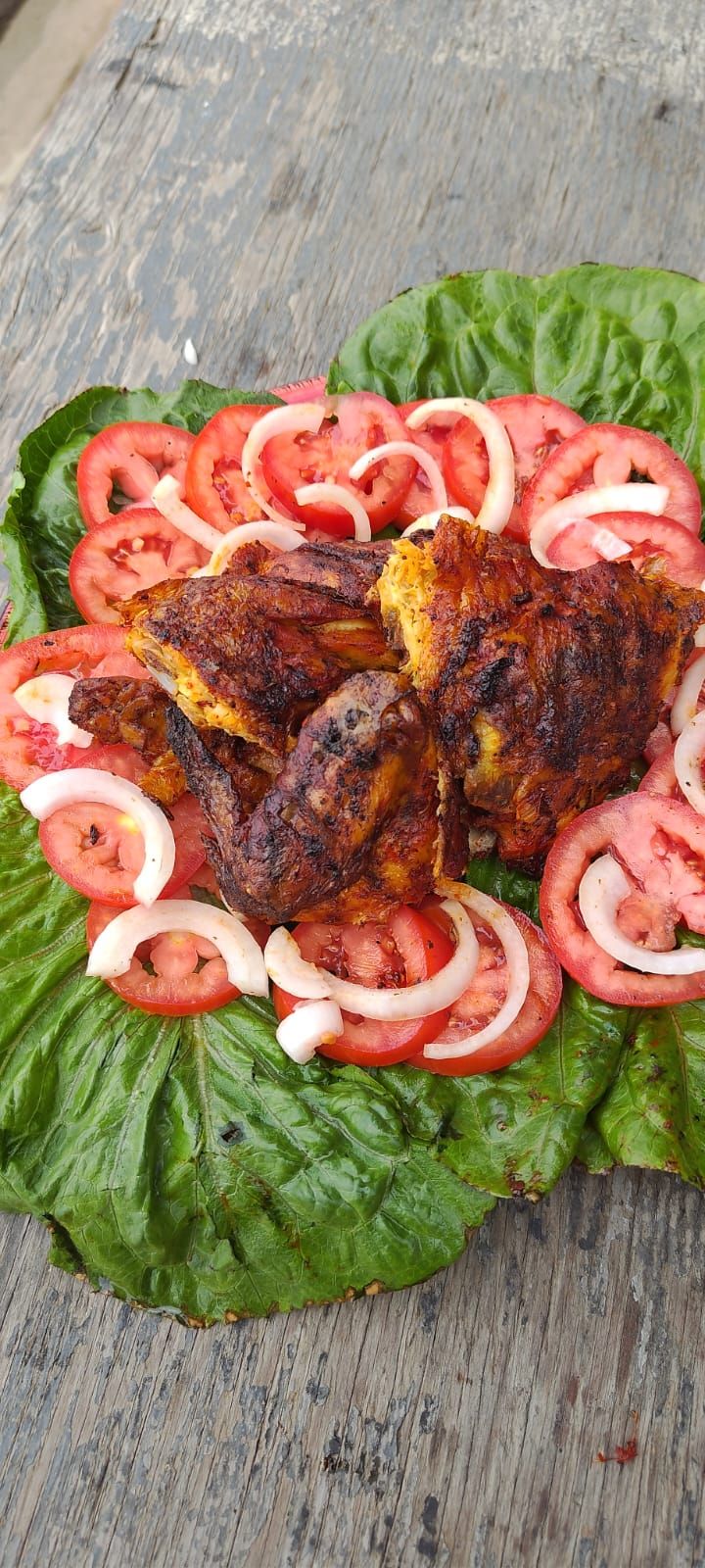 # 5 Combo - ½ Pollo (Chicken)