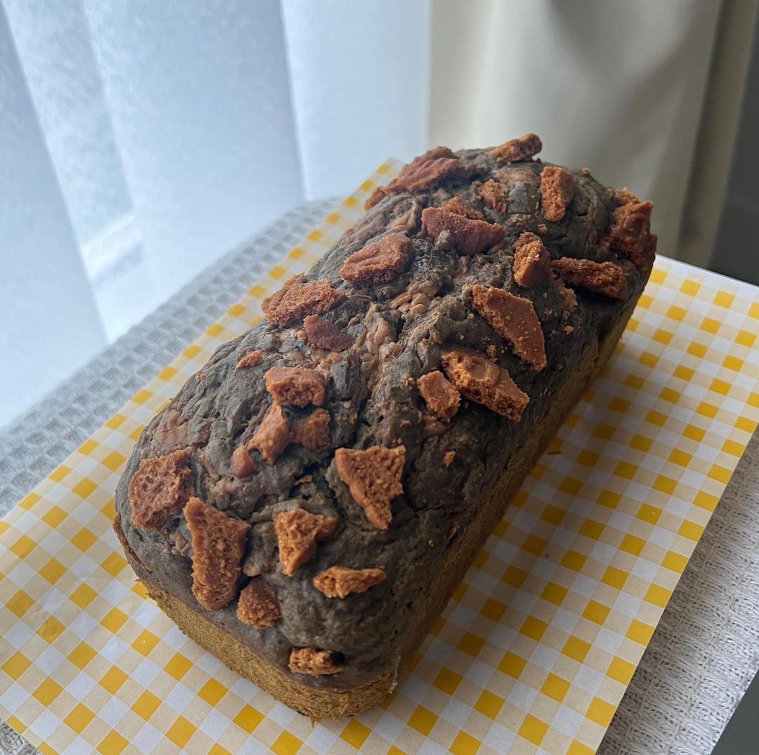 Houjicha Banana Biscoff Loaf