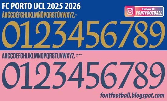 Font Vector FC Porto UCL 2025 2026 kit