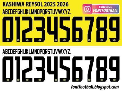Font Vector Kashiwa Reysol 2025 2026 kit