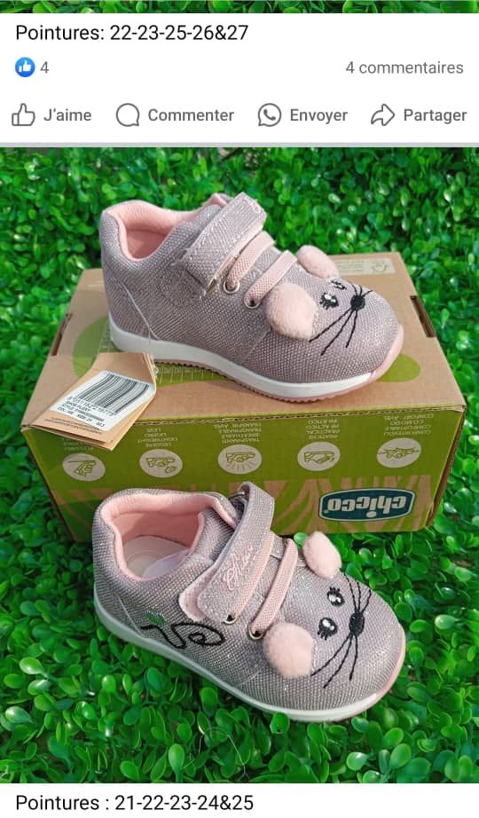 Chaussures Enfants de Marque CHICCO. Prix de vente: 15 000 FCFA  Bénéfice: 2000 FCFA. Offre valable 30 jours renouvelable.