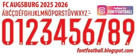 Font Vector FC Augsburg 2025 2026 kit
