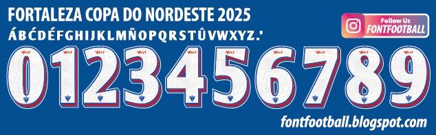 Font Vector Fortaleza Copa Do Nordeste 2025 kit