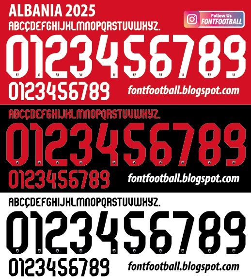 Font Vector Albania 2025 kit