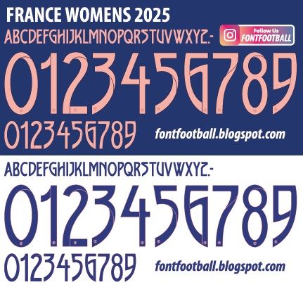 Font Vector France Womens 2025 kit