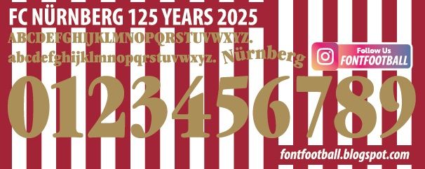 Font Vector FC Nürnberg 125 Years 2025 kit