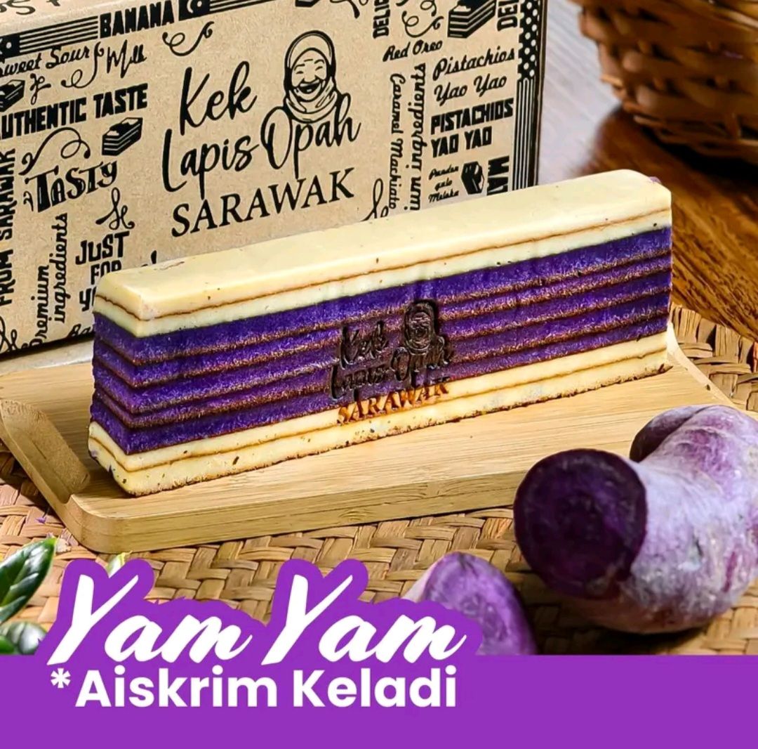 Kek Lapis Opah Sarawak (Yam Ice Cream) 200GM
