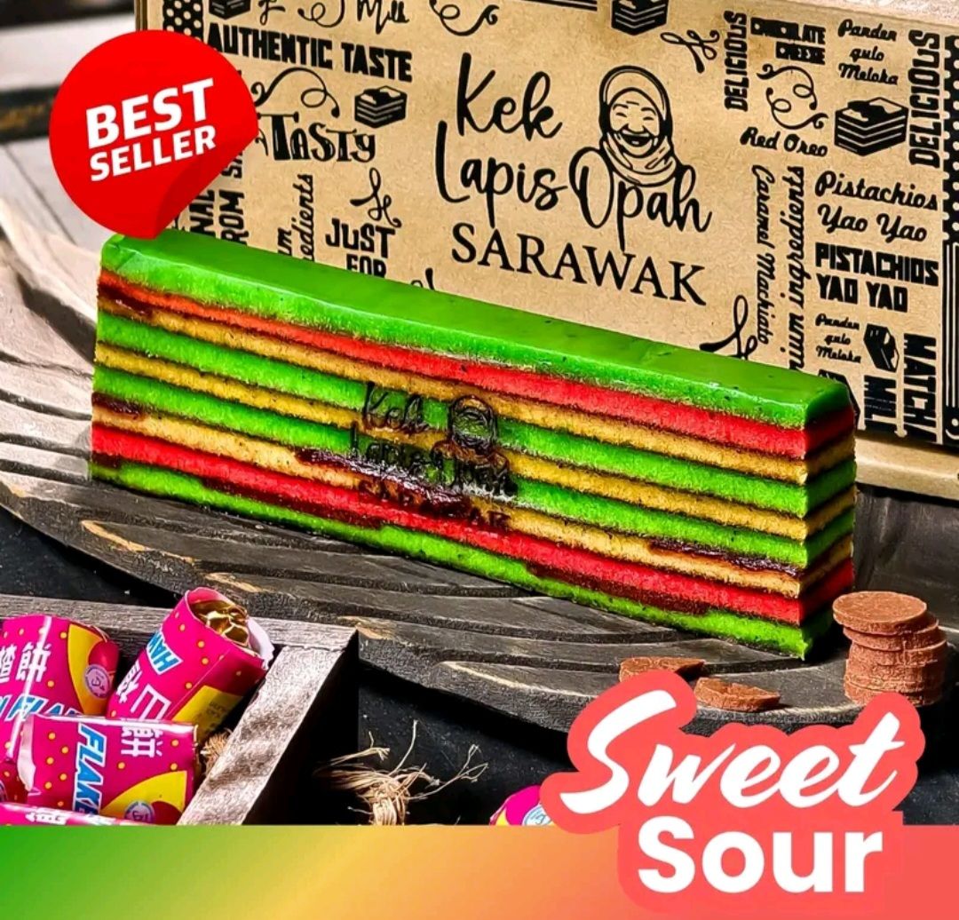 Kek Lapis Opah Sarawak (Sweet Sour) 200GM
