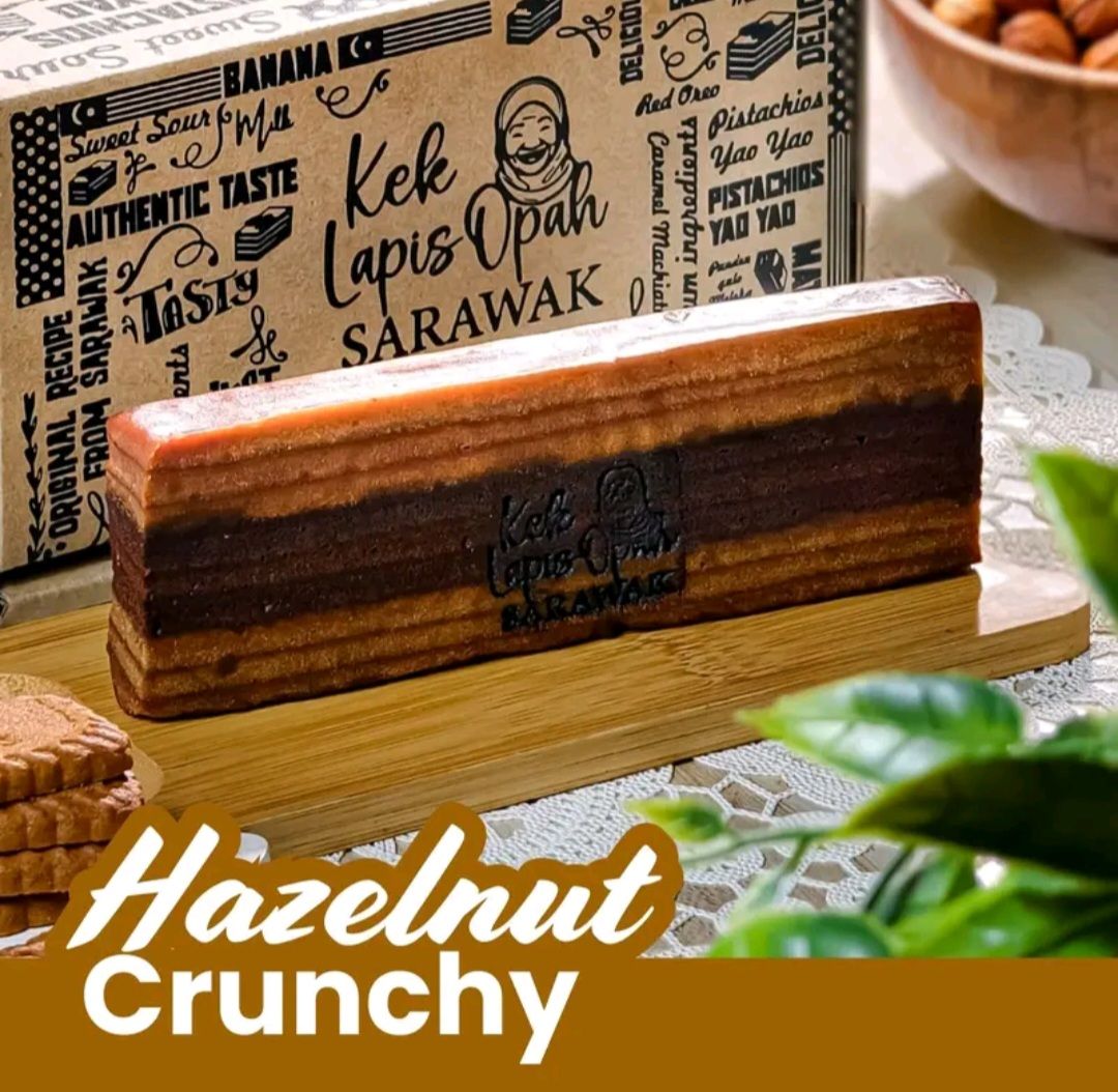 Kek Lapis Opah Sarawak (Hazelnut Crunchy) 200GM