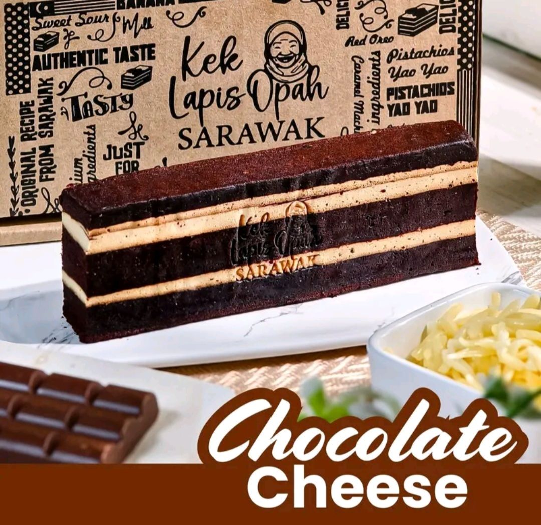 Kek Lapis Opah Sarawak (Chocolate Cheese) 200GM
