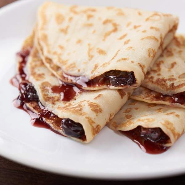 Clătite cu dulceață