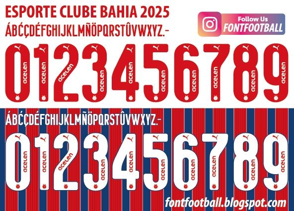 Font Vector Clube Bahia 2025 kit