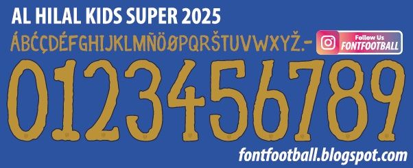 Font Vector AL Hilal FC Kids Super 2025 kit