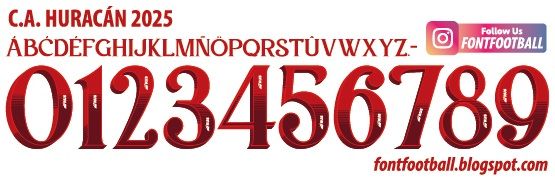 Font Vector Club Atleético Huracán 2025 kit