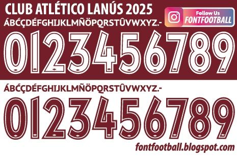 Font Vector Club Atlético Lanús 2025 kit