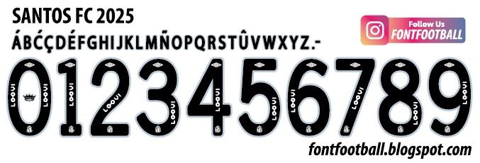 Font Vector Santos FC 2025 kit