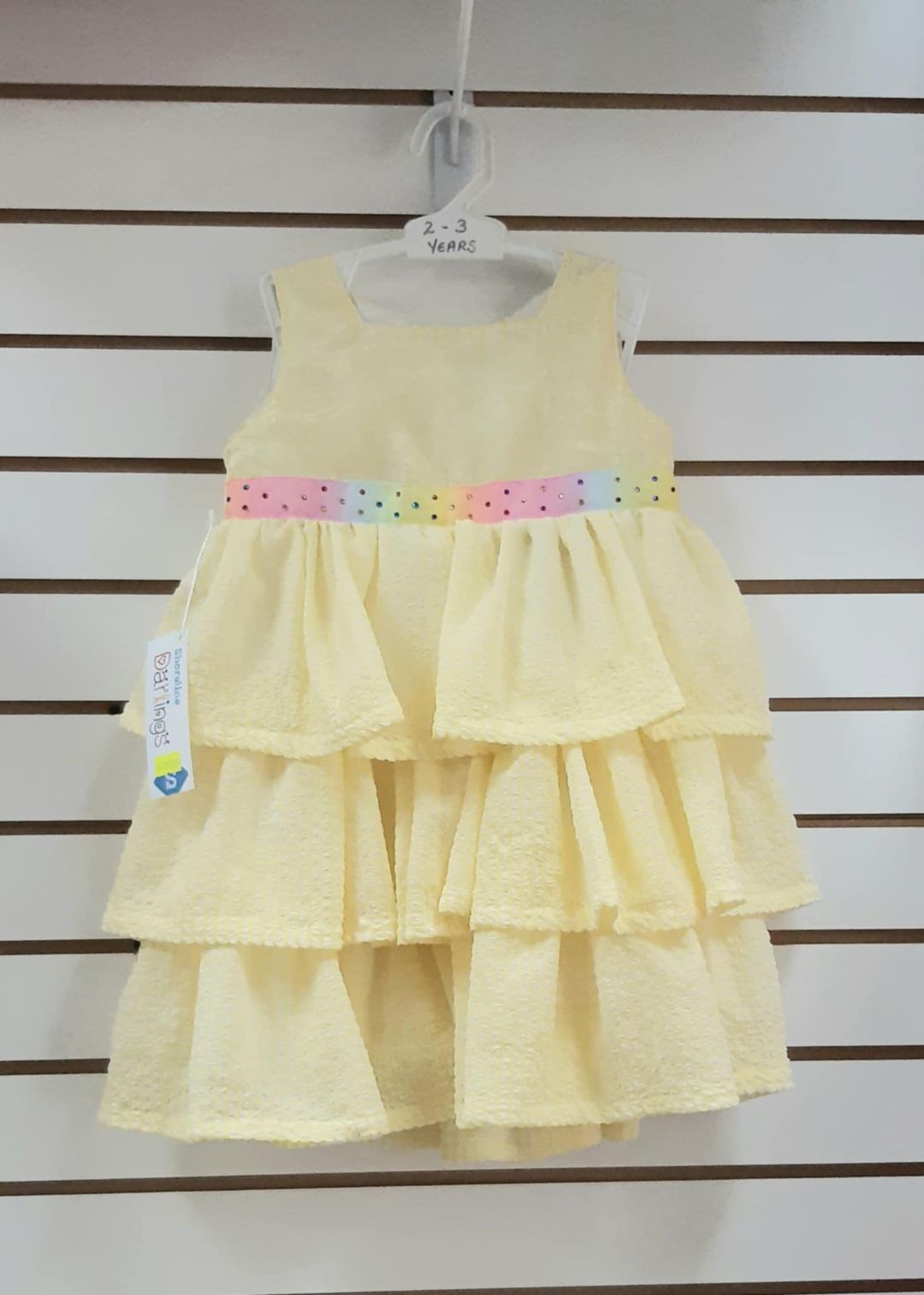 DARLINGS YELLOW 3 TIER DRESS