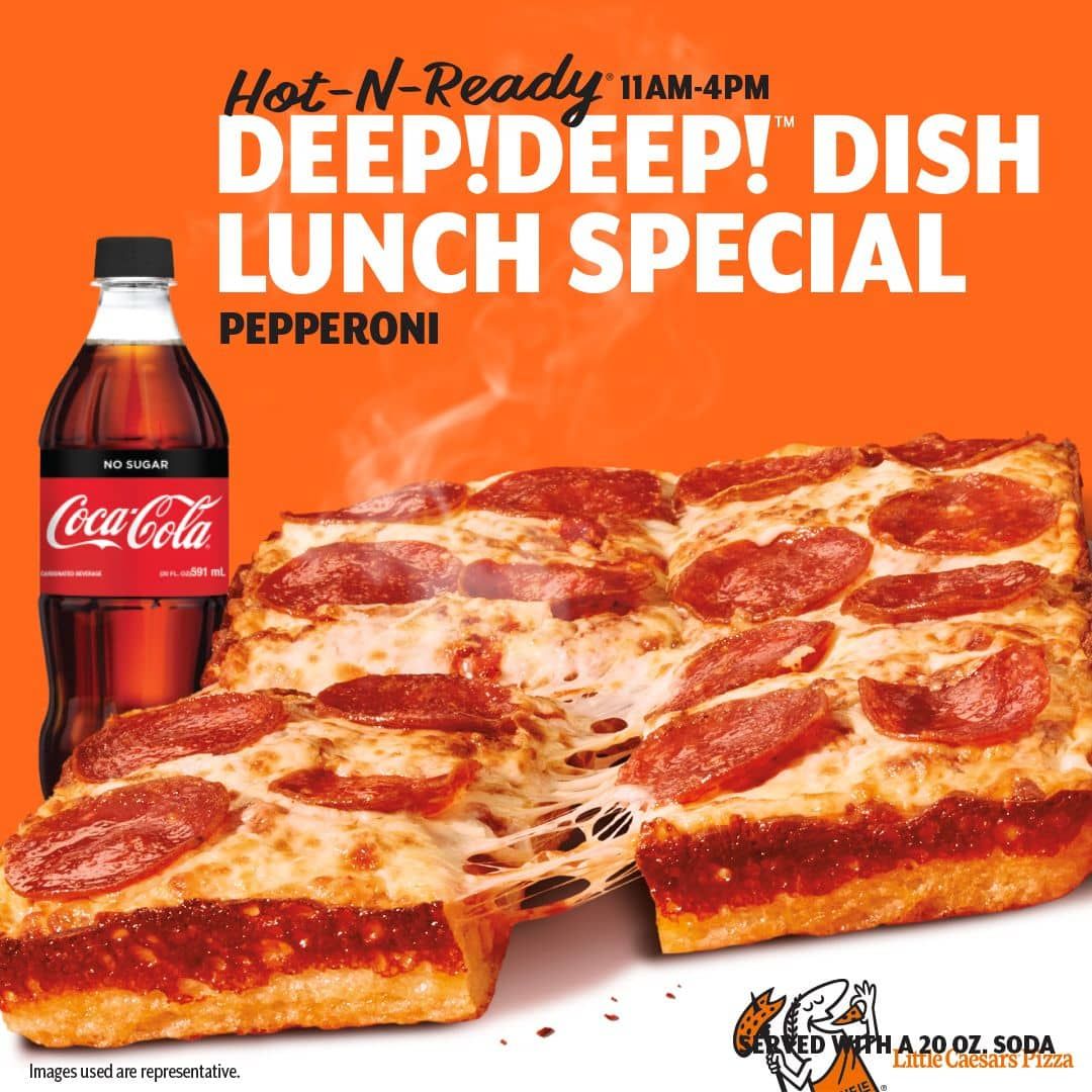 Deep dish lunch special