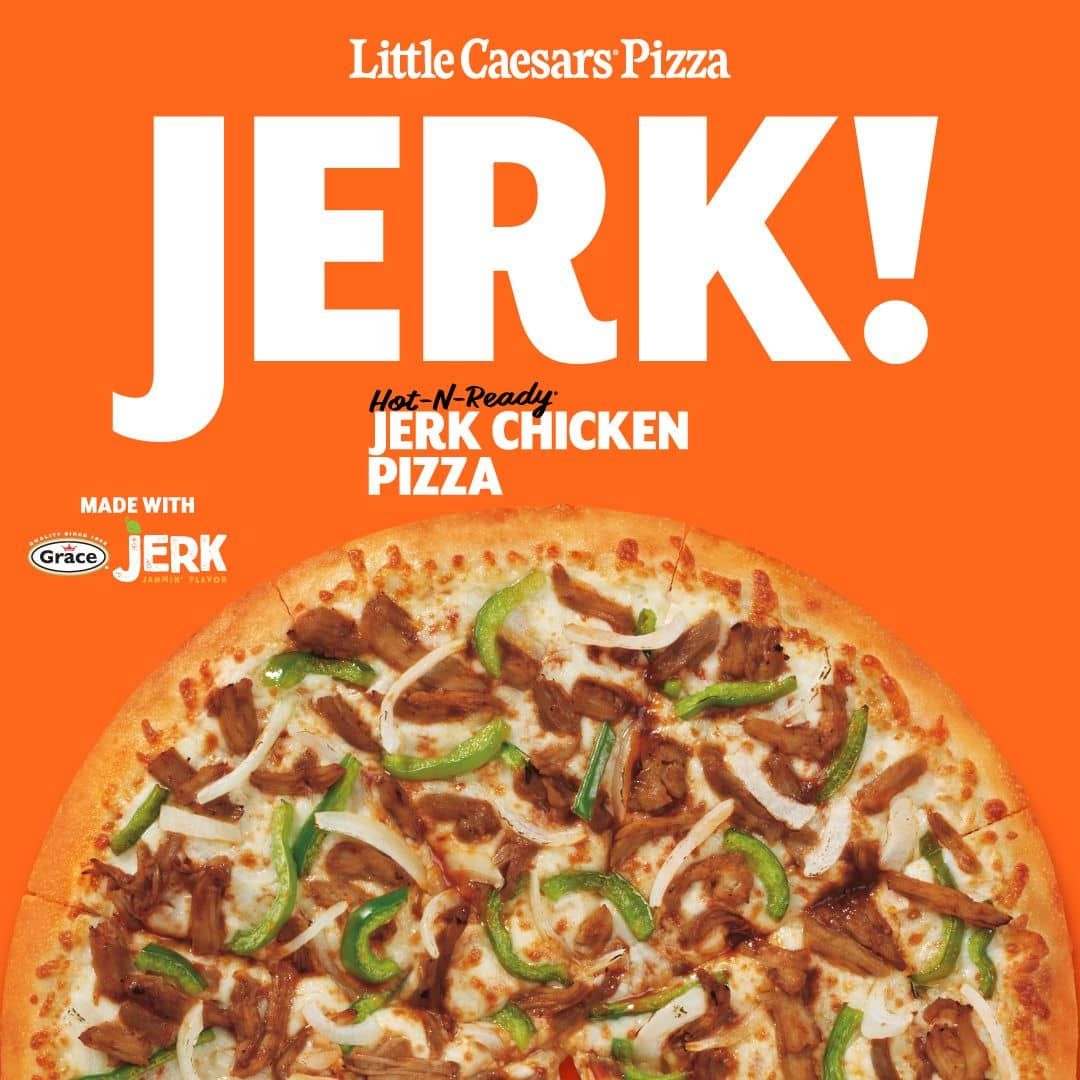 Jerk chicken pizza