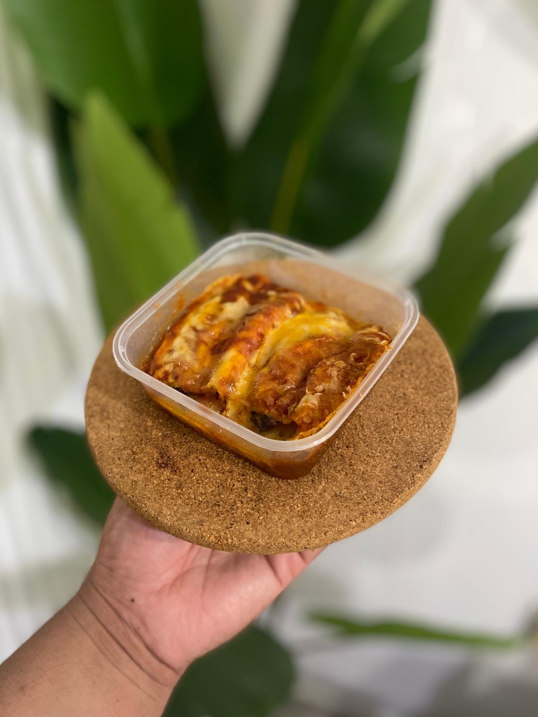 Beans & Cheese Red Enchiladas