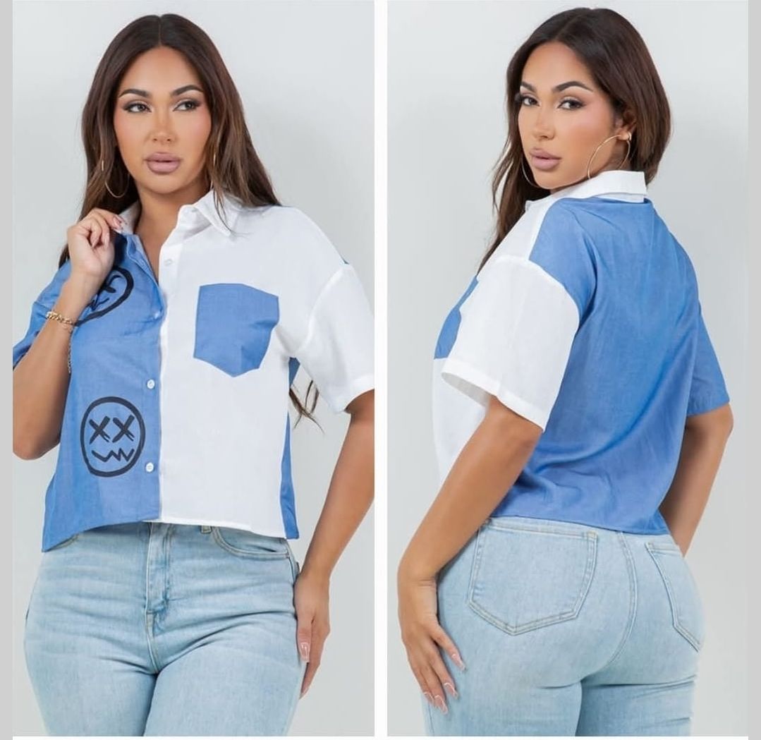 AQUA BLOUSE