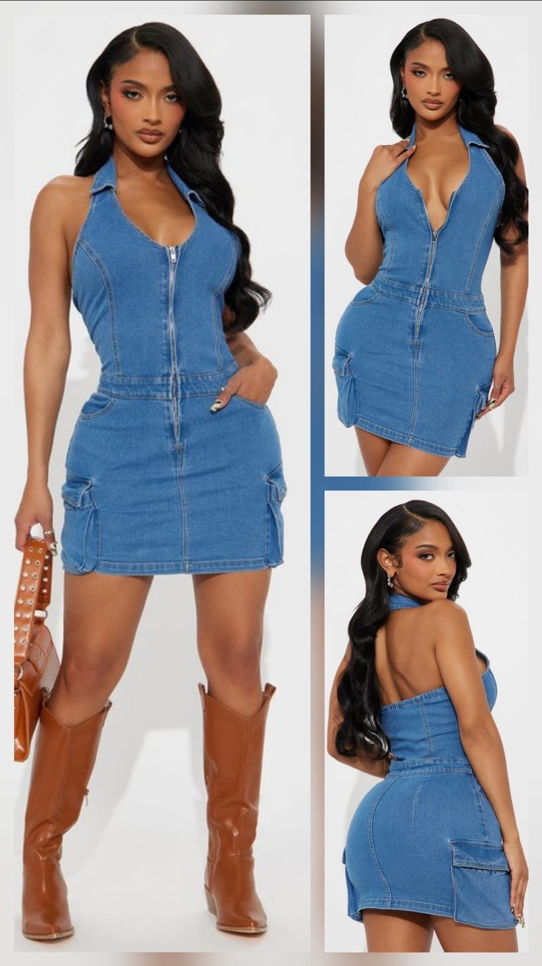 DENIM MINI DRESS