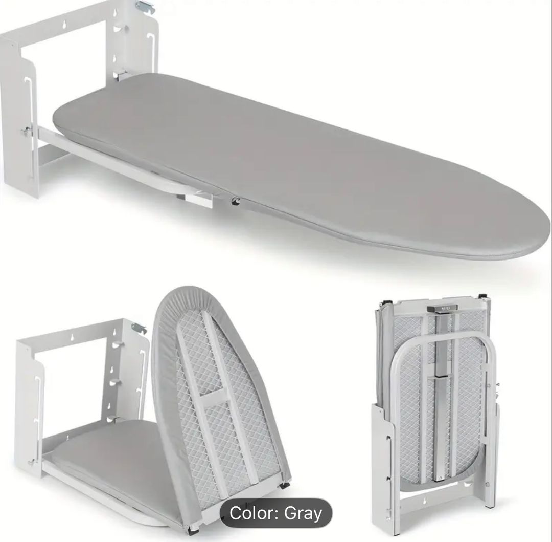 Foldable & Height-Adjustable Wall-Mounted Ironing Board
