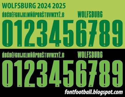 Font Vector Vfl Wolfsburg 2024 2025 kit