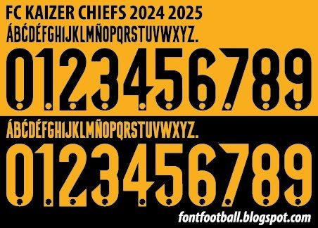 Font Vector FC Kaizer Chiefs 2024 2025 kit