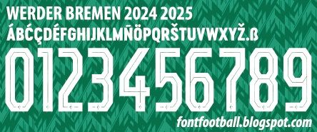 Font Vector Werder Bremen 2024 2025 kit