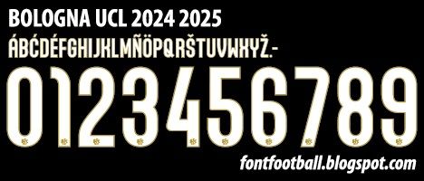 Font Vector Bologna UCL 2024 2025 kit