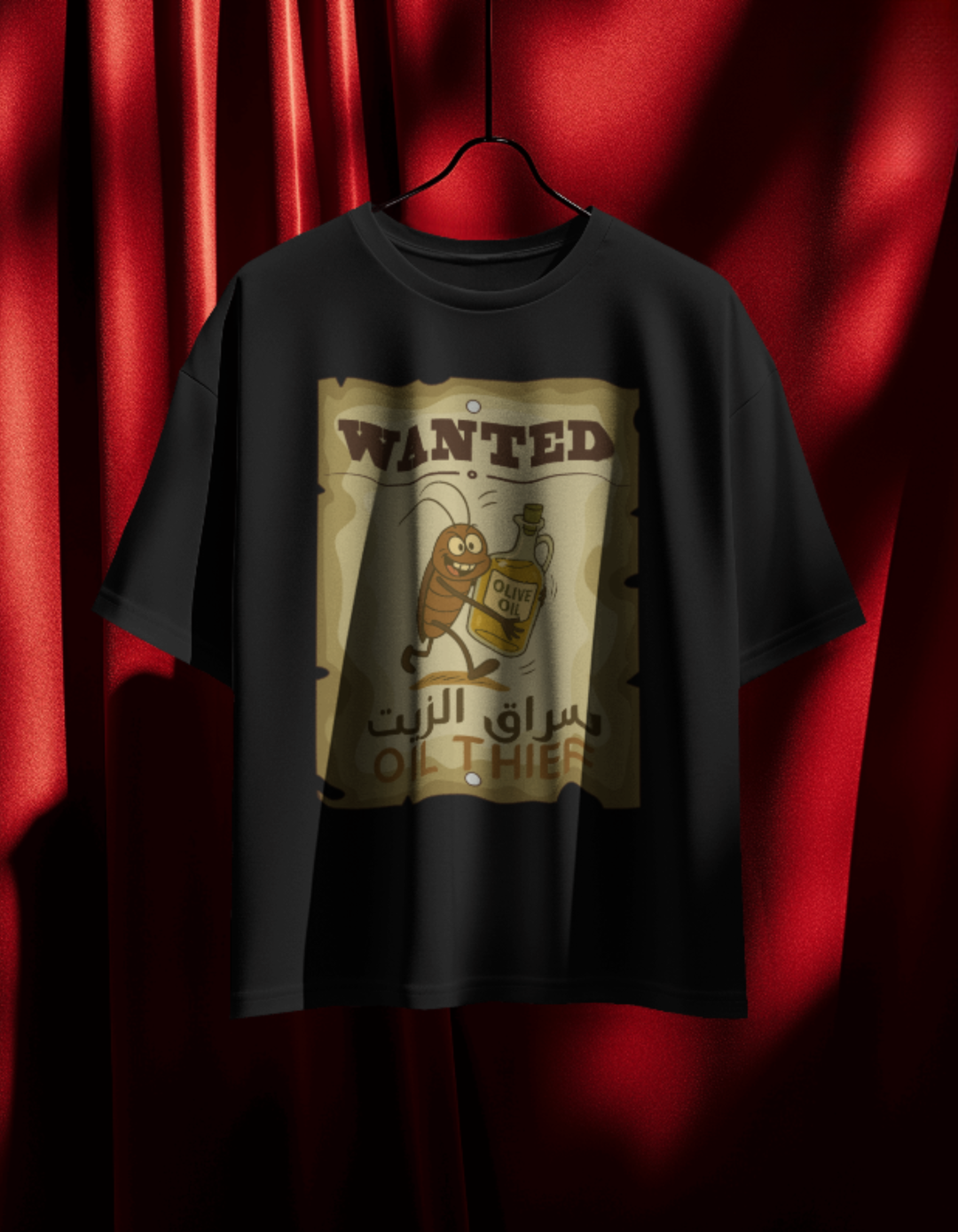سراق زيت - NmaredTheBrand Original Premium Black Tee