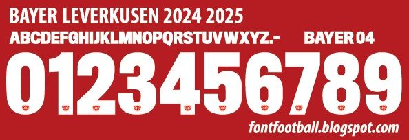 Font Vector Bayer Leverkusen 2024 2025 kit