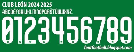 Font Vector Club León 2024 2025 kit