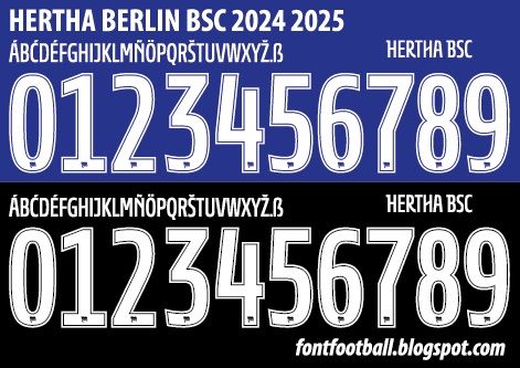 Font Vector Hertha Berlin 2024 2025 kit