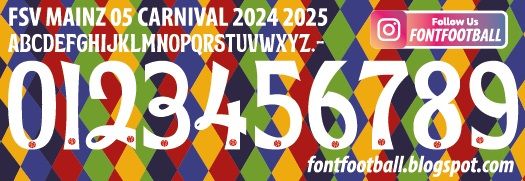 Font Vector FSV Mainz 05 Carnival 2024 2025 kit