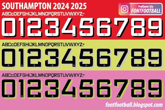 Font Vector Southampton 2024 2025 kit
