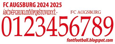 Font Vector FC Augsburg 2024 2025 kit