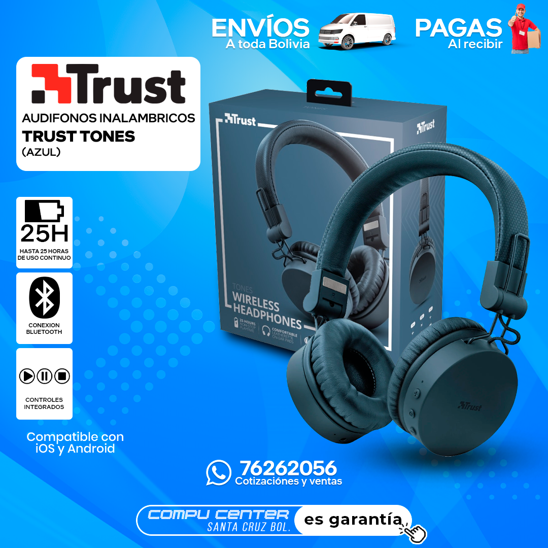 TRUST TONES / INALAMBRICO / AZUL