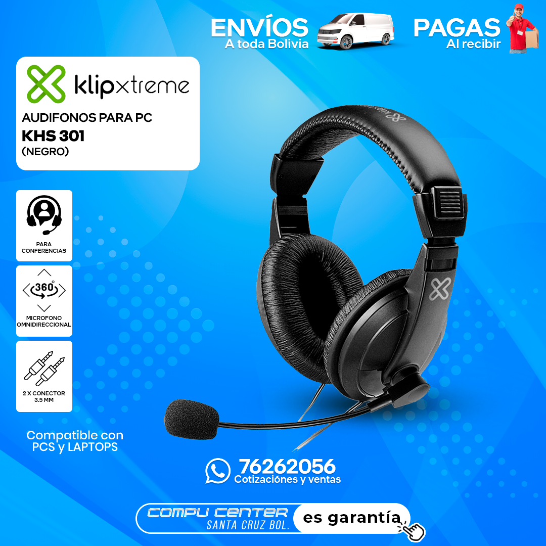 KLIP XTREME KHS 301 / CABLE / NEGRO