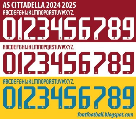 Font Vector AS Cittadella 2024 2025 kit