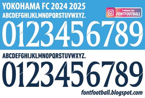 Font Vector Yokohama FC 2024 2025 kit