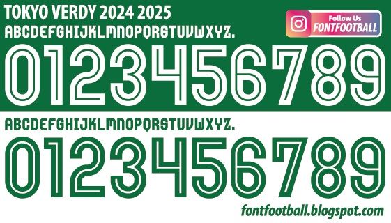 Font Vector Tokyo Verdy 2024 2025 kit