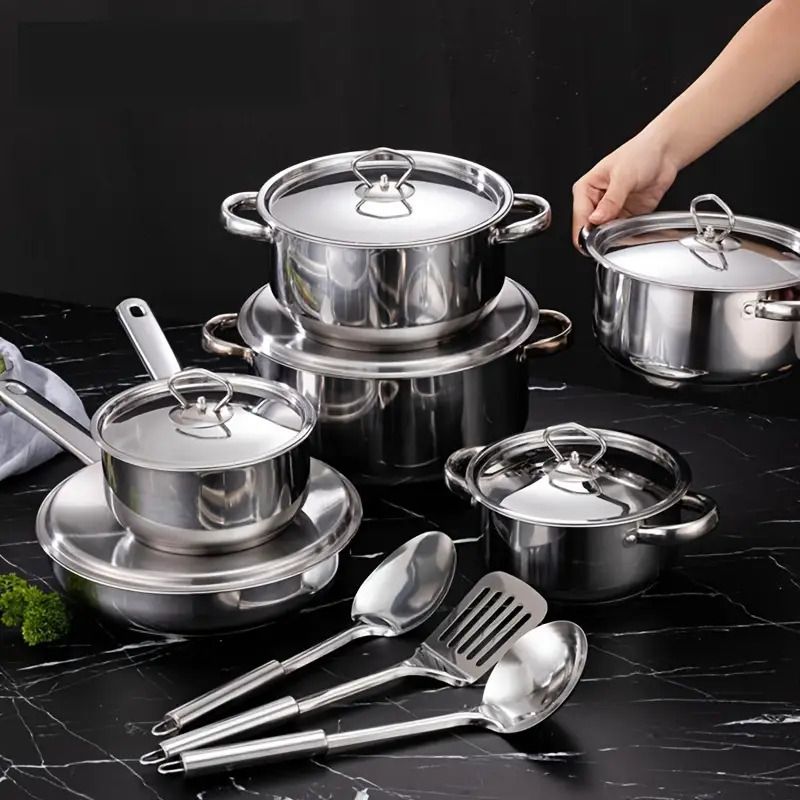 Silver Pots, 15 Piece