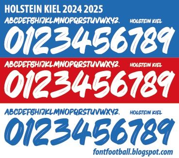 Font Vector Holstein Kiel 2024 2025 kit